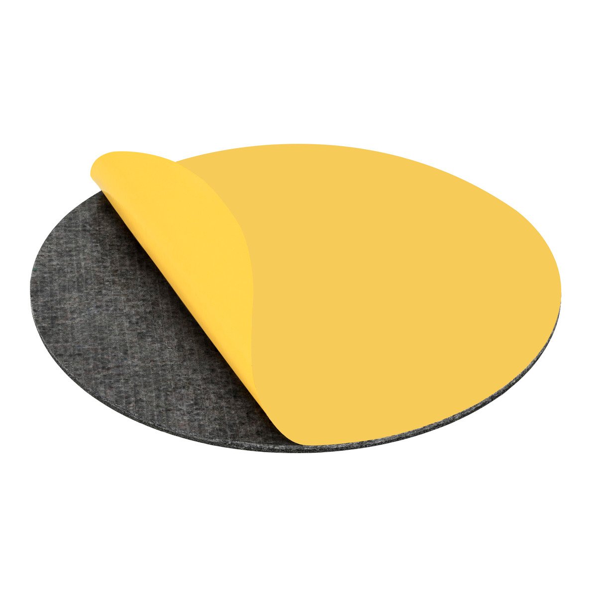 Round Self-Adhesive Furniture Pads for Hard Floors Ø 300mm (11.81in) - Peel-and-Stick Installation Demo