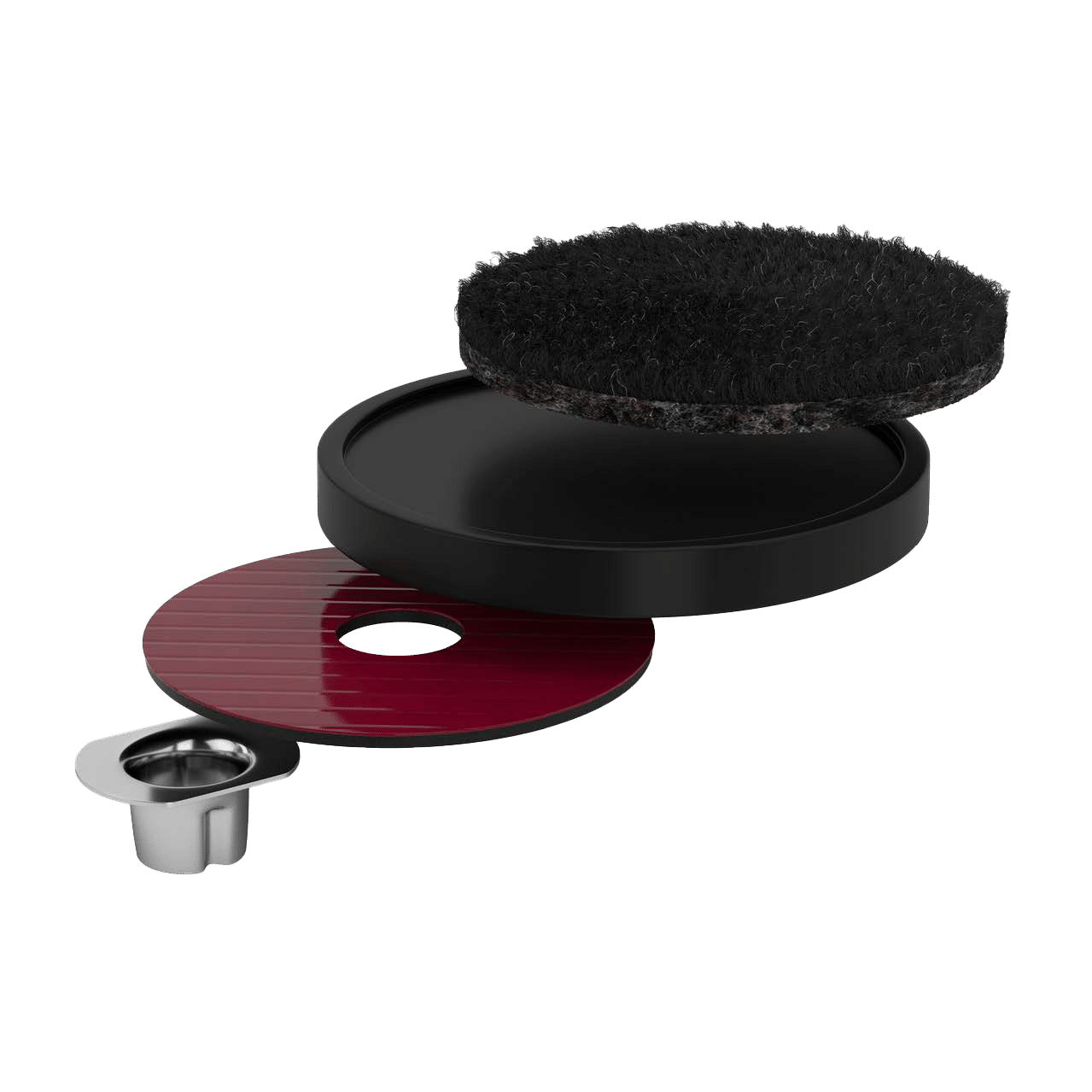 Nail-on (hard floors) exploded view (transparant)