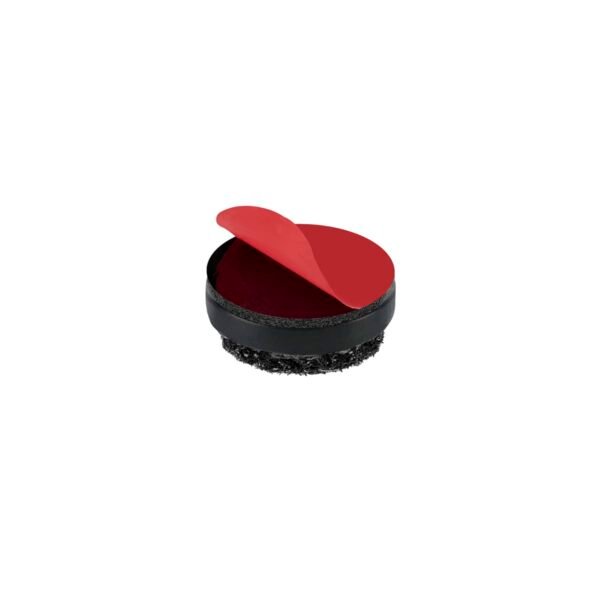 round self adhesive furniture glide 23mm black peel