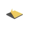 Square foam furniture pads, peel-and-stick backing