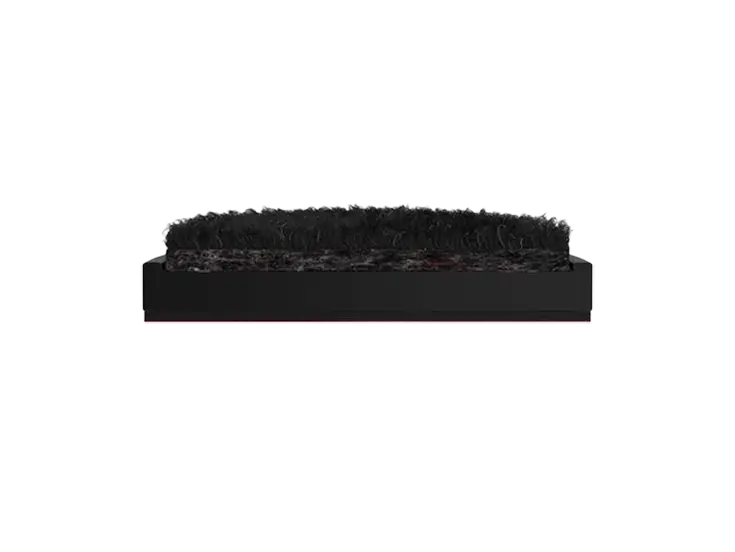 Self-adhesive furniture glide construction with EHBF foam backing