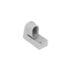 Oval tube end sled base glides, angled view