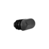 Domed oval tube plugs, side view