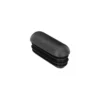 Domed oval tube plugs, angled view