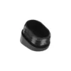 Angled oval tube plugs with pad slot, angled view
