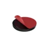 Round self-adhesive furniture sliders, peel-and-stick backing
