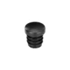 Domed head round tube plugs, angled view