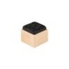 Square nail-on furniture glides, installed on a furniture leg