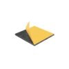 Square furniture pads for hardwood floors, peel-and-stick backing