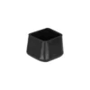 Square end caps, angled view