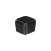 Square end caps, angled view