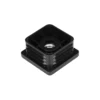 Stainless steel square threaded inserts, angled view