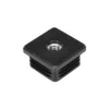 Stainless steel square threaded inserts, angled view