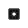 Stainless steel square threaded inserts, underside view