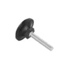 Standard base adjustable leveling feet, underside view