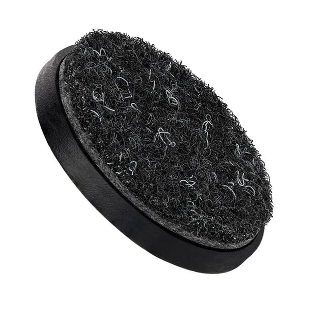 Round self-adhesive furniture pad — PA6 fiber on EHBT mesh, no platform
