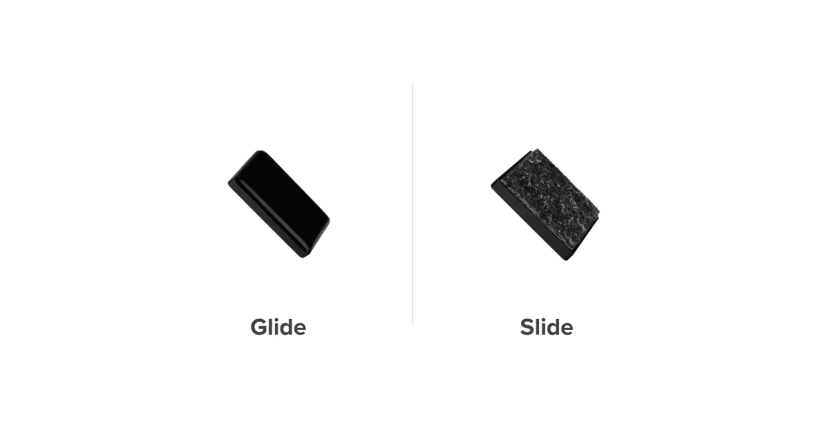 furniture glides vs slides comparison