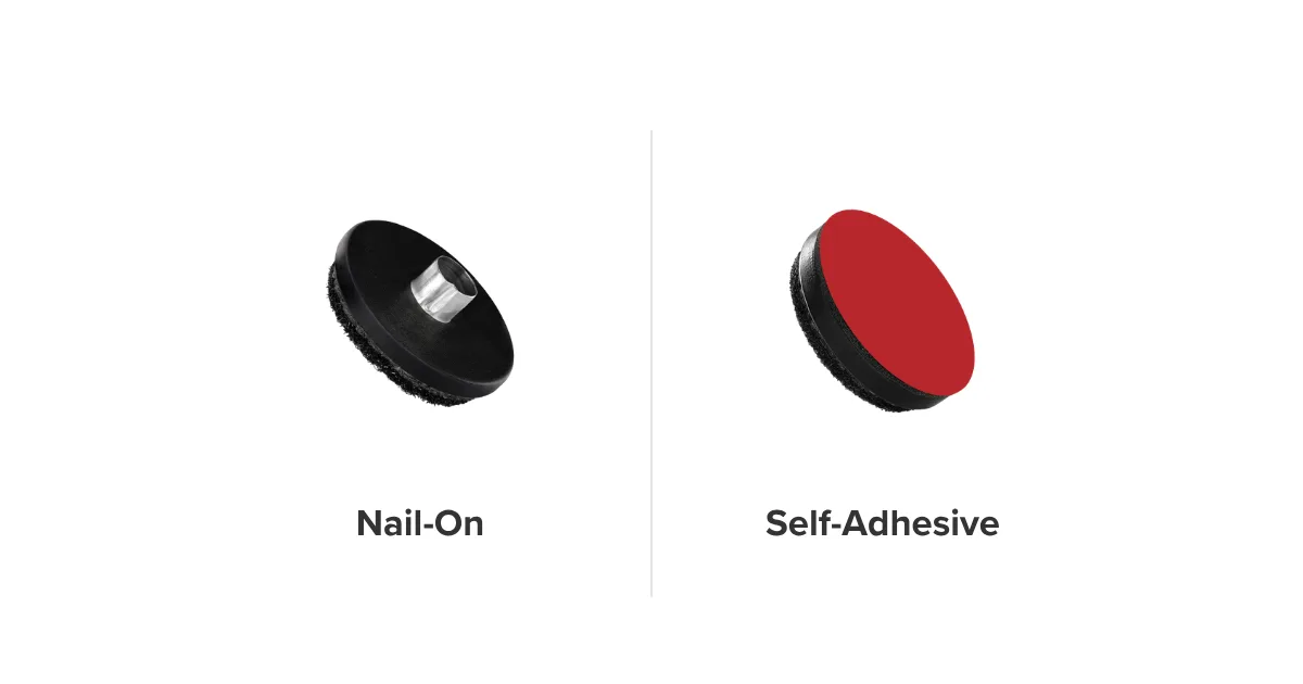 nail-on vs self-adhesive furniture glides comparison
