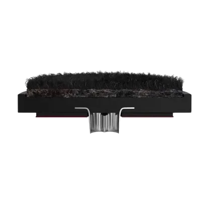 Nail-on furniture glide, assembled side profile