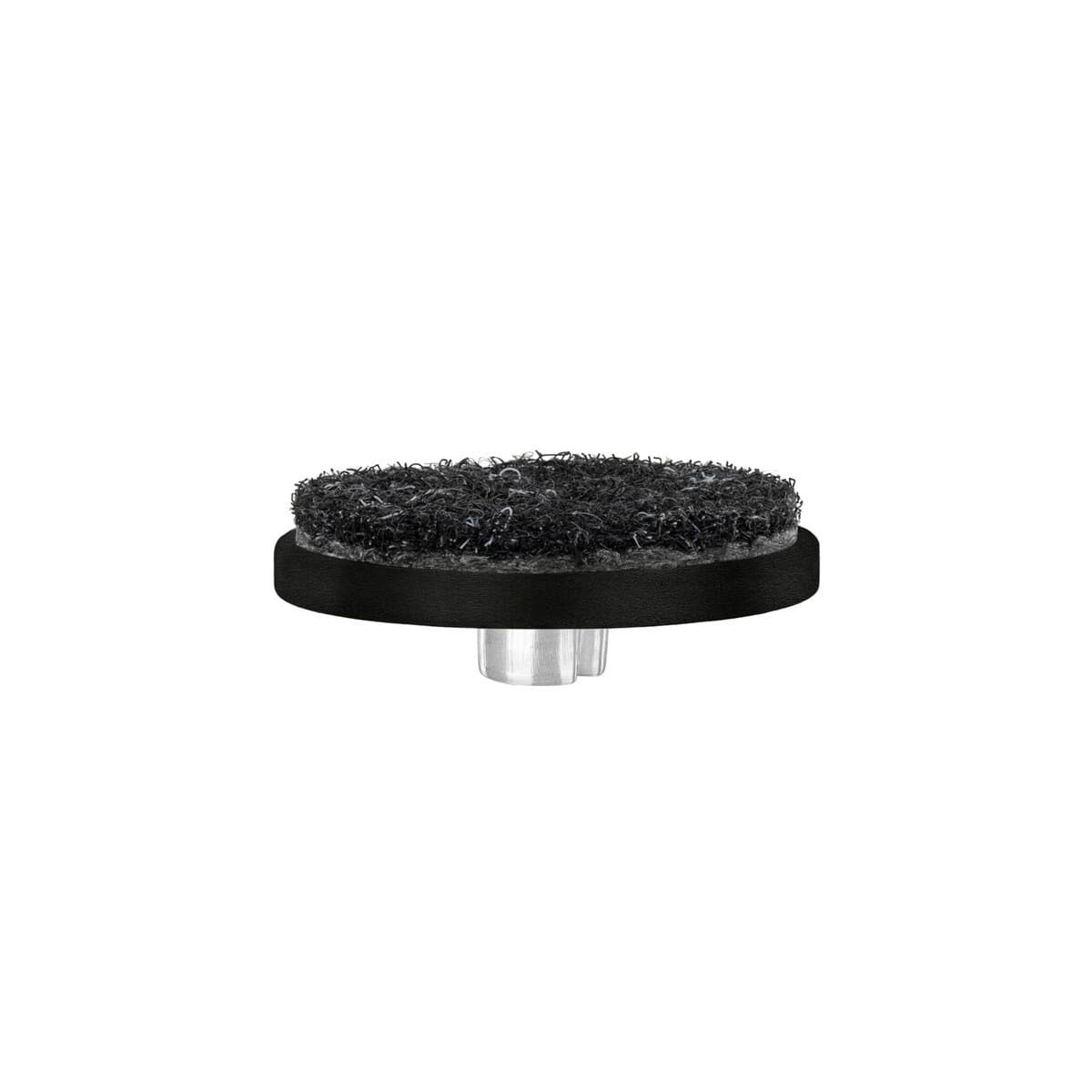 round nail on furniture glide 38mm black side 1