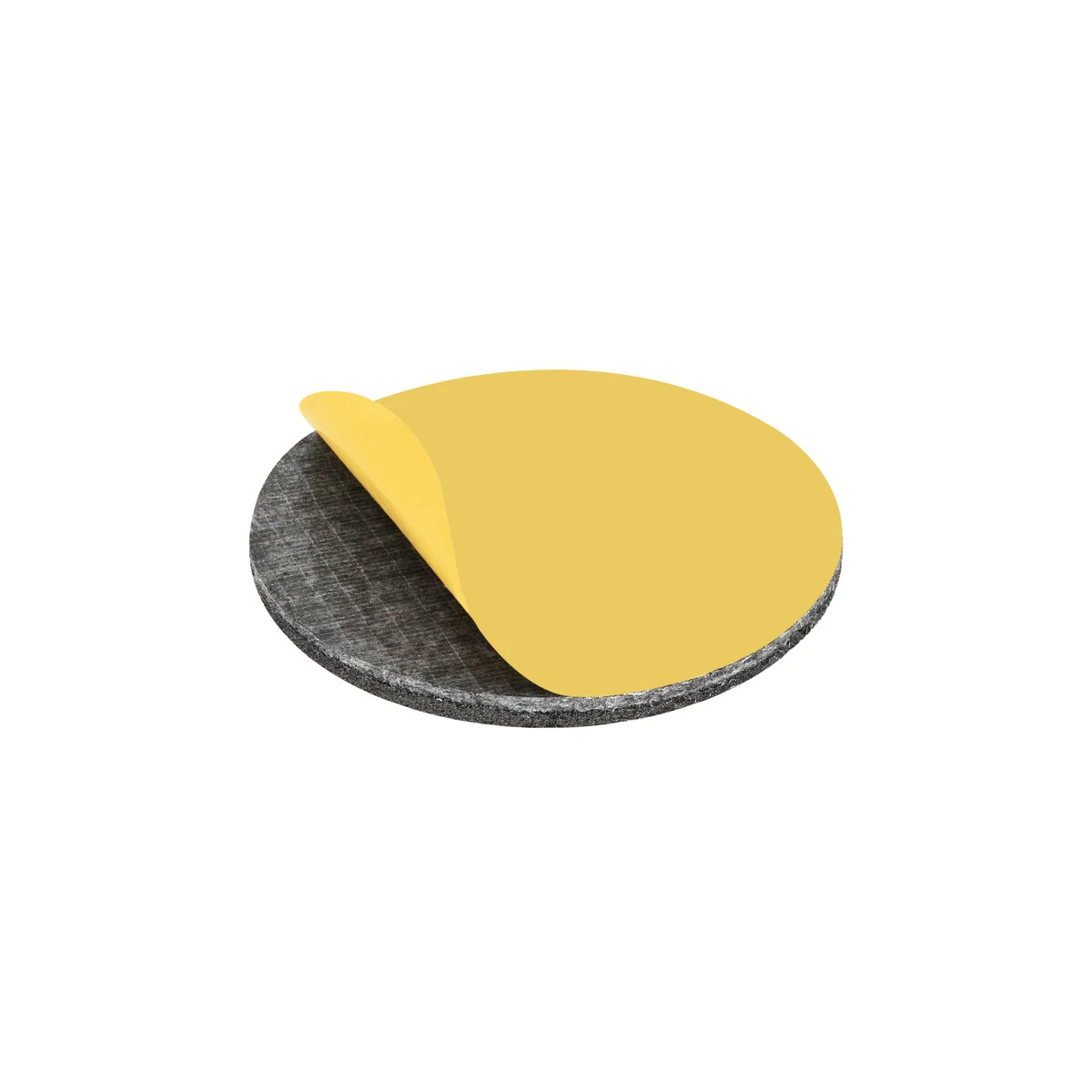 round self adhesive furniture pad 90mm black peel 3